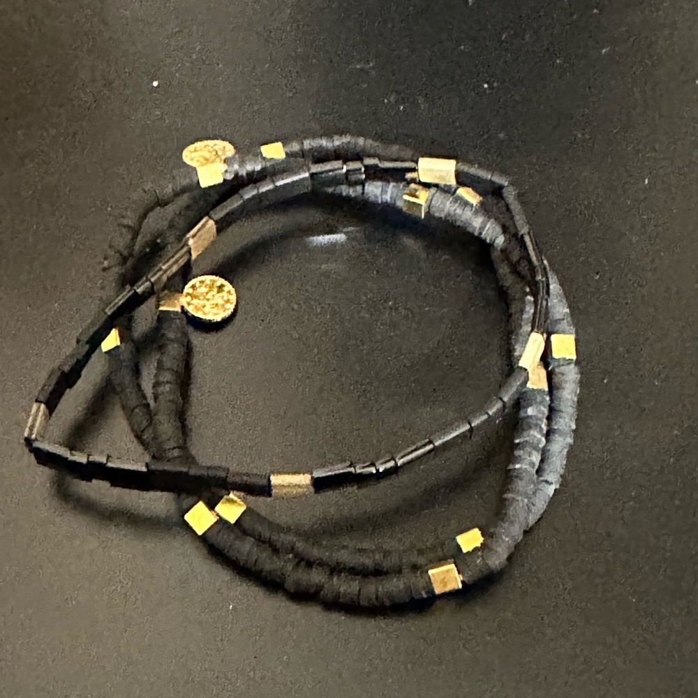 Black and Gold Bracelets